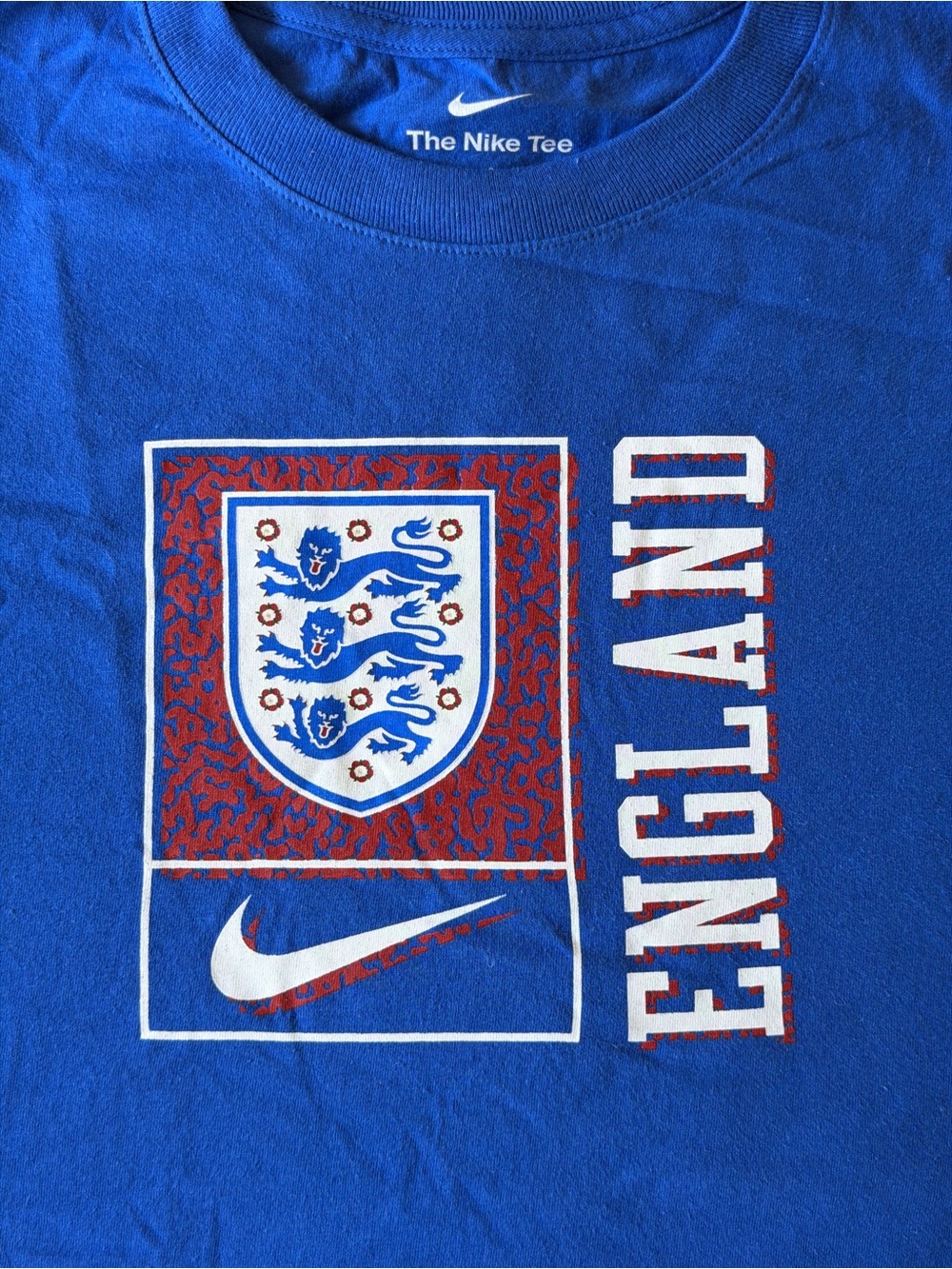 Nike Boy’s Blue England National Team Football T-Shirt - Picture 4 of 4